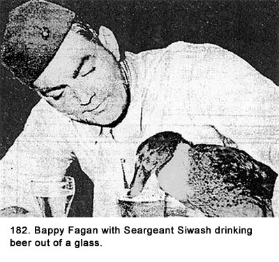 Bappy Fagan and beer drinking duck