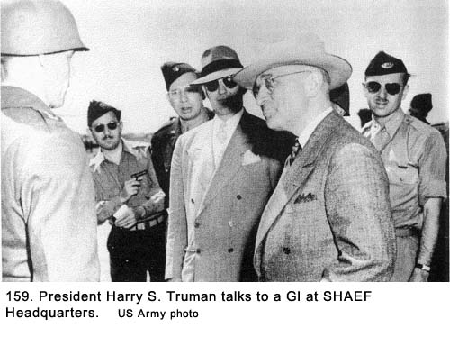 President Truman at SHAEF