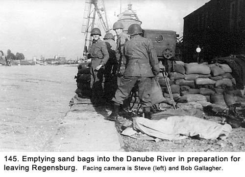 Leaving Regensburg near Danube River