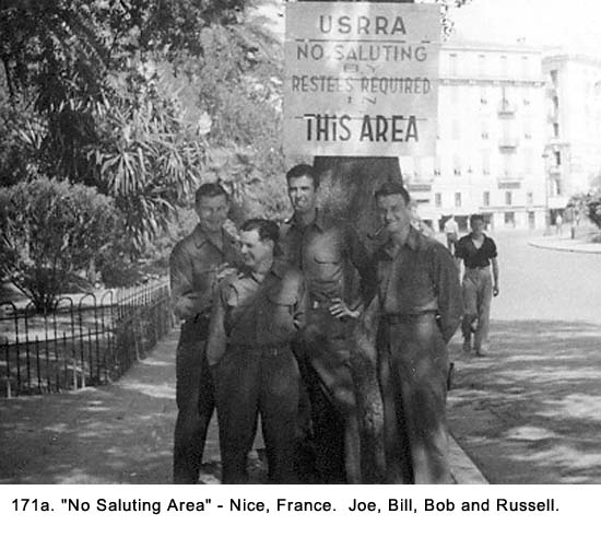 Nice, France - no saluting area