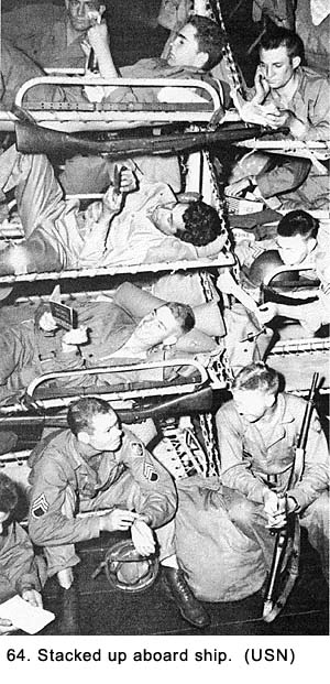 Stacked Up On Board Ship