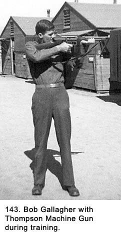 Thompson Submachine Gun - Bob Gallagher during training